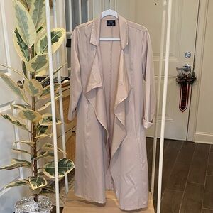 Vintage Y2K 2010’s Light Beige Trench Coat